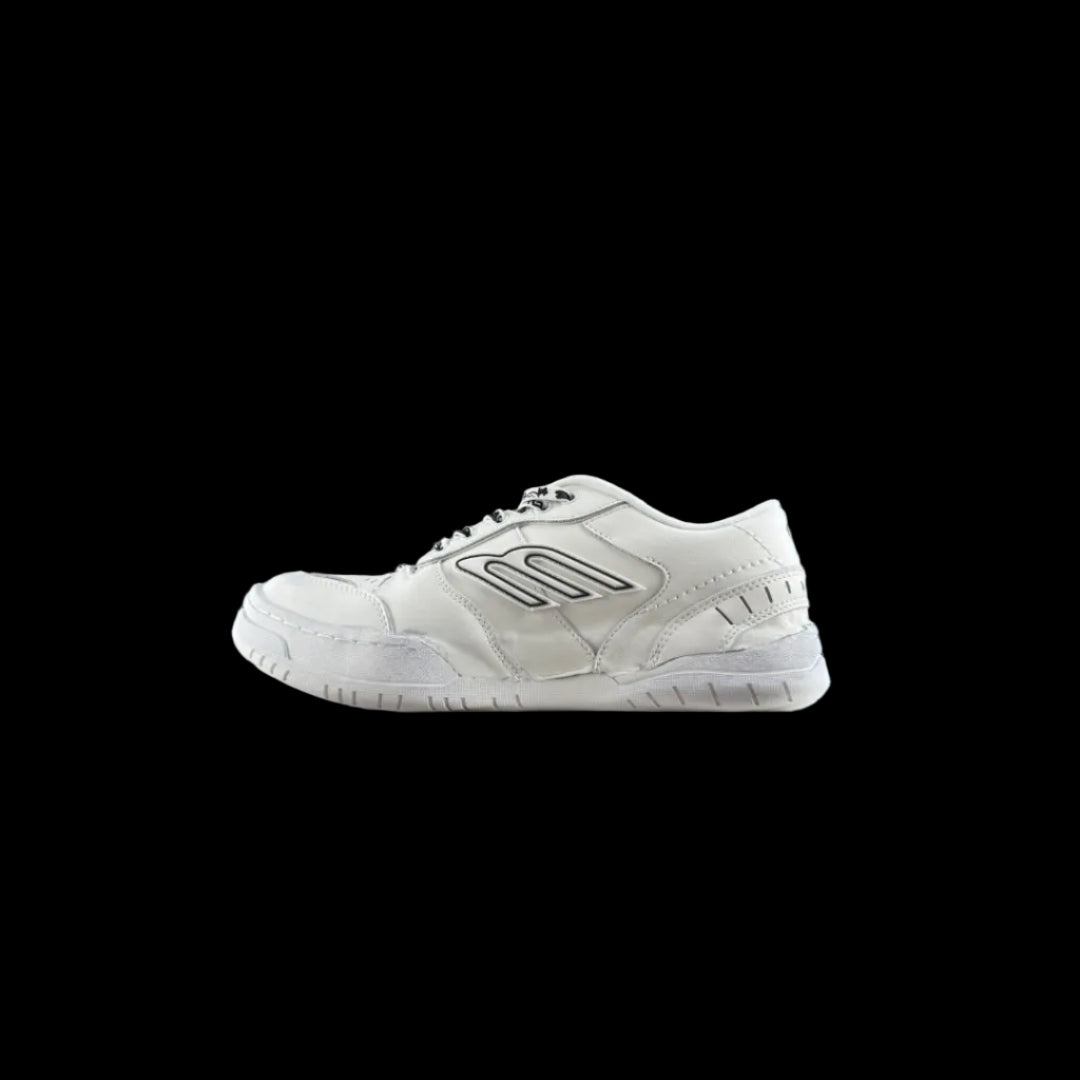 Balenciaga Hamptons Sneakers side view showcasing a contemporary design in white, ideal for streetwear styling.