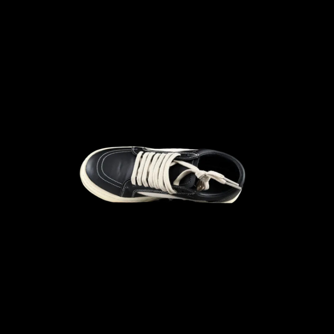 Luxury Geobasket High-Top Sneakers side view showcasing premium materials and bold design.
