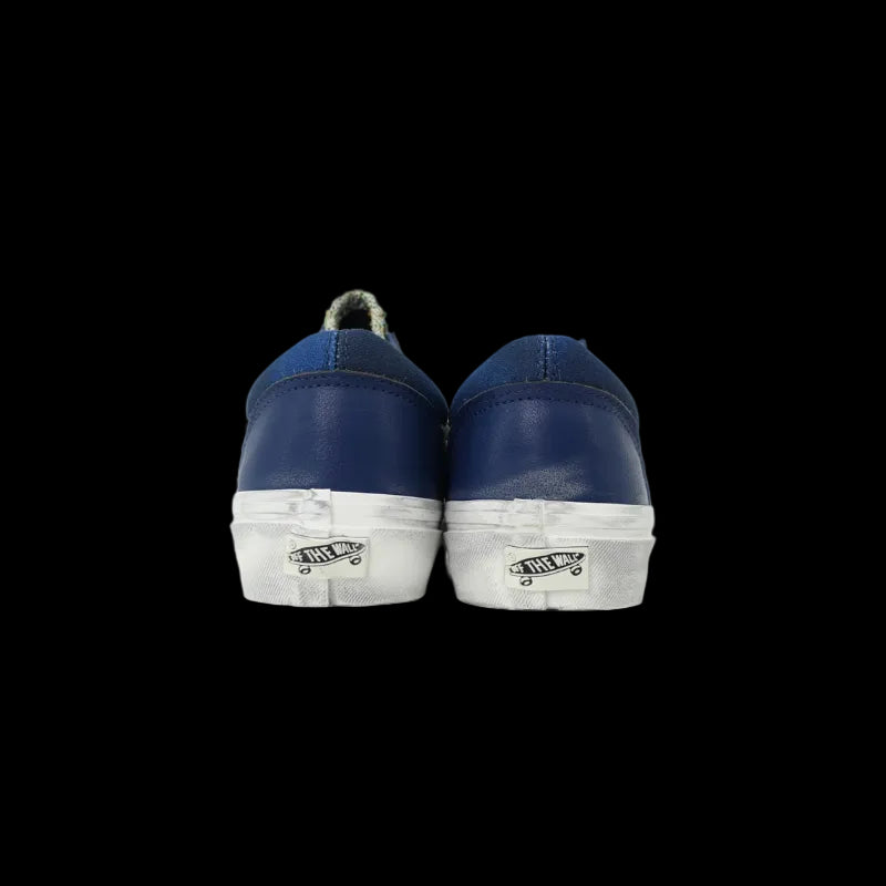 Satoshi Nakamoto x Vans Sneaker featuring a blue floral design and classic skate style.