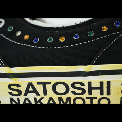 Satoshi Nakamoto x Vans sneaker bold modern skate design