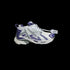 Worn-In Runner Sneakers in white and purple with a distinct layered design for bold streetwear style.
