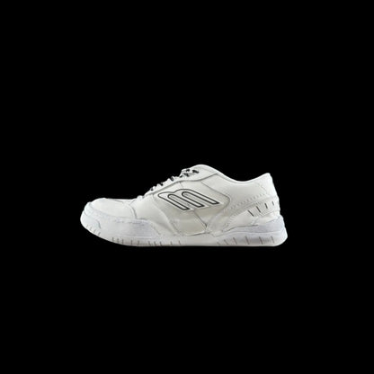 Balenciaga Hamptons Sneakers side view showcasing a contemporary design in white, ideal for streetwear styling.