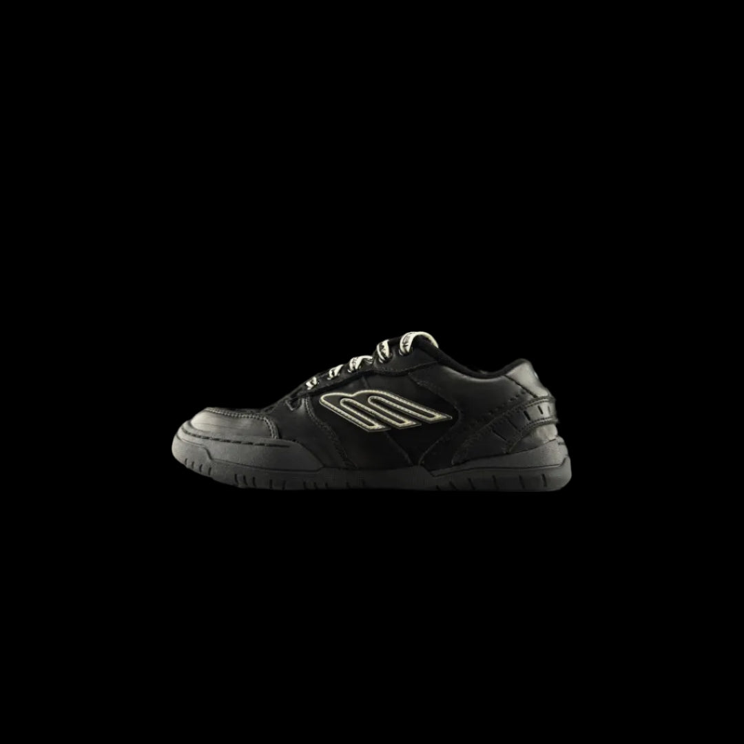 Hamptons Everyday Sneakers in black leather, showcasing luxury craftsmanship and modern casual design.