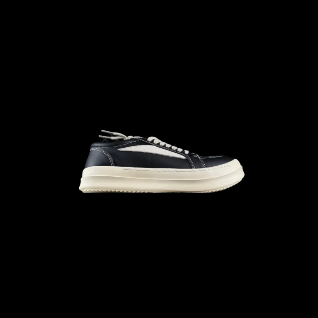 Luxury Geobasket High-Top Sneakers side view showcasing premium materials and bold design.