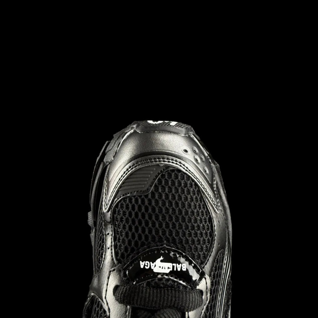 Balenciaga Runners Sneakers in black with bold design and premium construction for luxury streetwear.