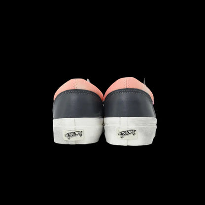 Sat0shi N4kam0to x V4ns33 Premium Limited Edition Sneakers in pink and navy design.