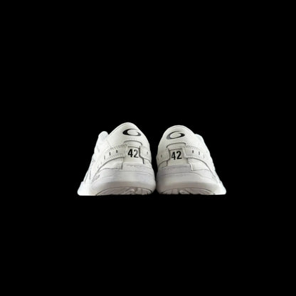 Balenciaga Hamptons Sneakers side view showcasing a contemporary design in white, ideal for streetwear styling.